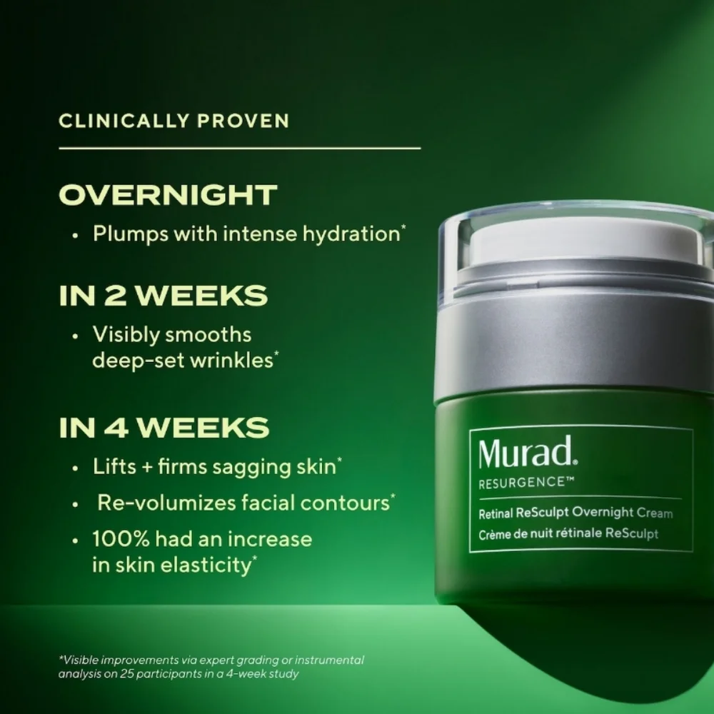 NWOB MURAD RETINAL RESCULPT OVERNIGHT CREAM - Picture 4 of 12